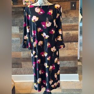 Floral Navy Blue Dress